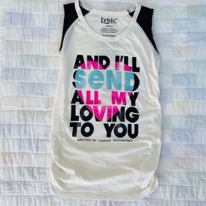 Lyric Culture Beatles Maternity Tank Top